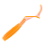 Силиконовая приманка BASS PRO Basser 2'' Glow Orange Tail
